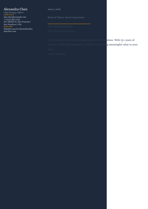 Executive Sidebar