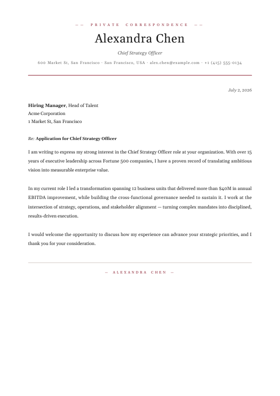 Ivy League Legacy — CV template preview